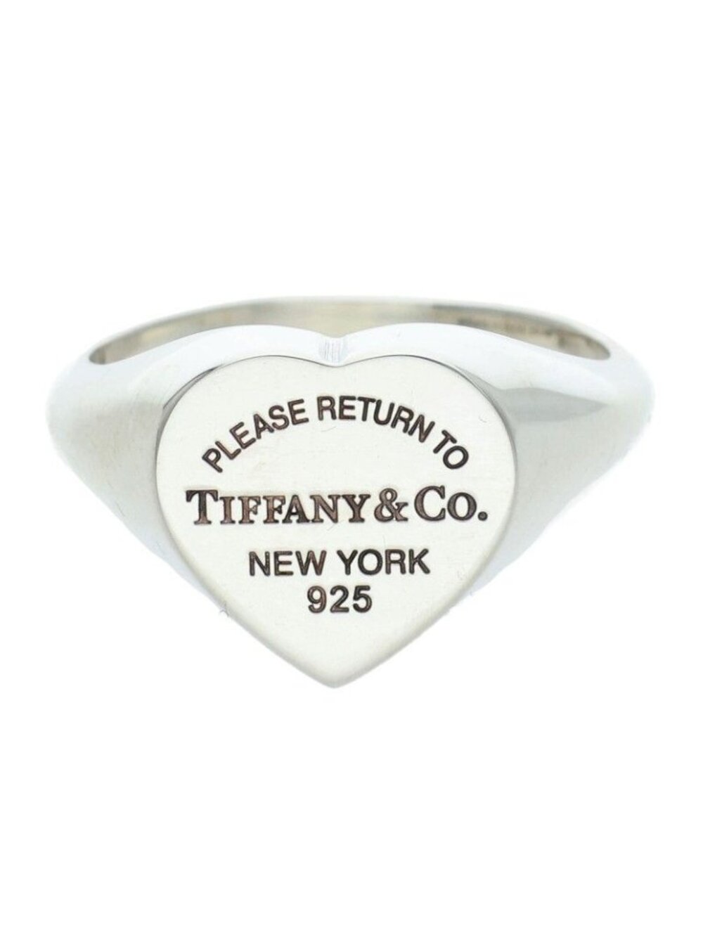 Tiffany & Co Return to Tiffany Heart Silver Signet Ring